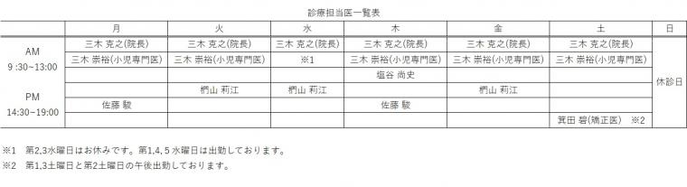 《最新》診療担当医一覧☺°˖✧